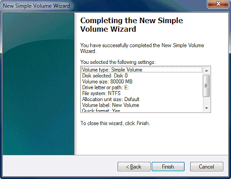 volume wizard screenshot