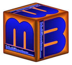 Multibooters Orange Logo cube