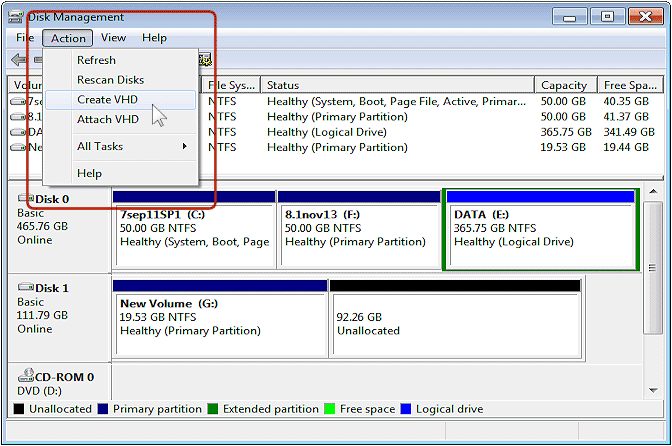 Disk Management screenshot